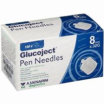 AGO PER PENNA DA INSULINA GLUCOJECT 8 MM GAUGE 32 100 PEZZI - Farmaunclick.it