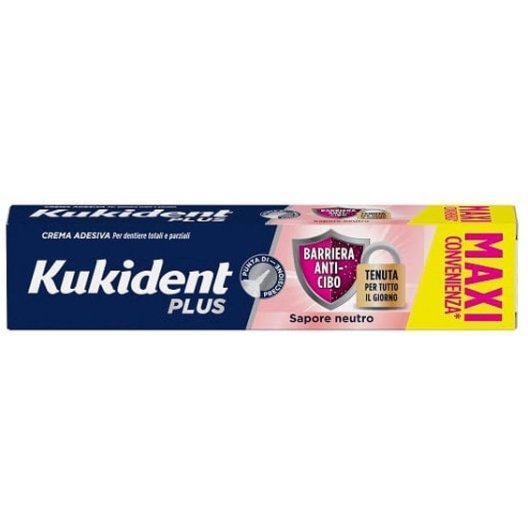 KUKIDENT PLUS BARRIERA ANTI-CIBO NEUTRO CREMA ADESIVA DENTIERE 40 G - Farmaunclick.it
