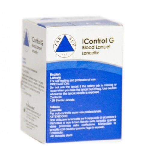 LANCETTE PUNGIDITO ICONTROL G 50 PEZZI - Farmaunclick.it