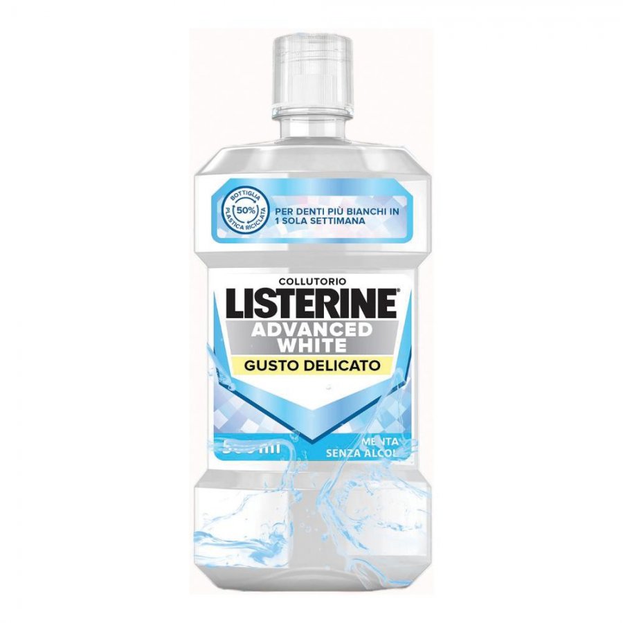 LISTERINE ADVANCED WHITE GUSTO DELICATO BUNDLE 2 X 500 ML - Farmaunclick.it
