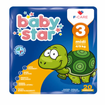 PANNOLINI BABYSTAR SLIM 4/9KG TAGLIA 3 MIDI 20 PEZZI - Farmaunclick.it