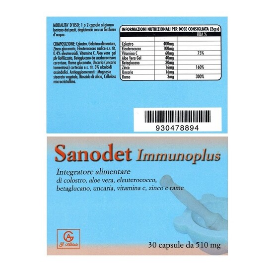 SANODET IMMUNOPLUS 30 CAPSULE - Farmaunclick.it
