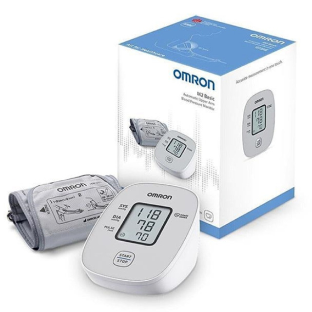 SFIGMOMANOMETRO DA BRACCIO OMRON M2 BASIC-3 anni GARANZIA ITALIANA-  - Farmaunclick.it