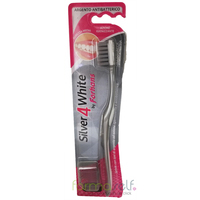 SPAZZOLINO SILVER 4 WHITE FORHANS 1 PEZZO - Farmaunclick.it