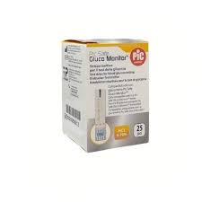STRISCE MISURAZIONE GLICEMIA PIC GLUCO MONITOR 25 PEZZI - Farmaunclick.it