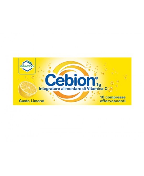 CEBION EFFERVESCENTE VITAMINA C LIMONE 10 COMPRESSE - Farmaunclick.it