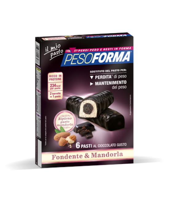 PESOFORMA BARRETTE CUORE MANDORLA 372 G - Farmaunclick.it