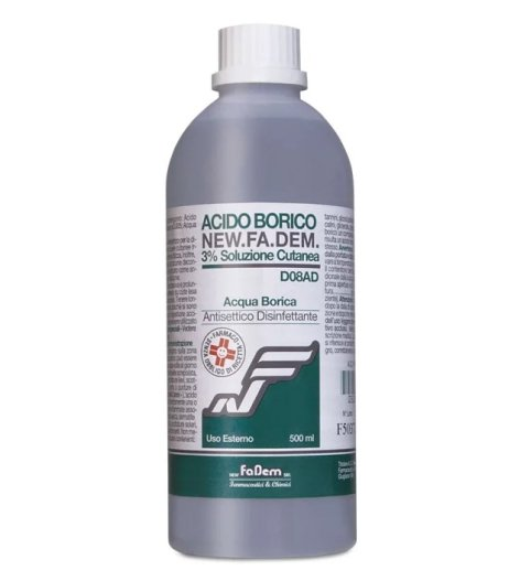 ACIDO BORICO NEW F*3% FL 500ML - Farmaunclick.it