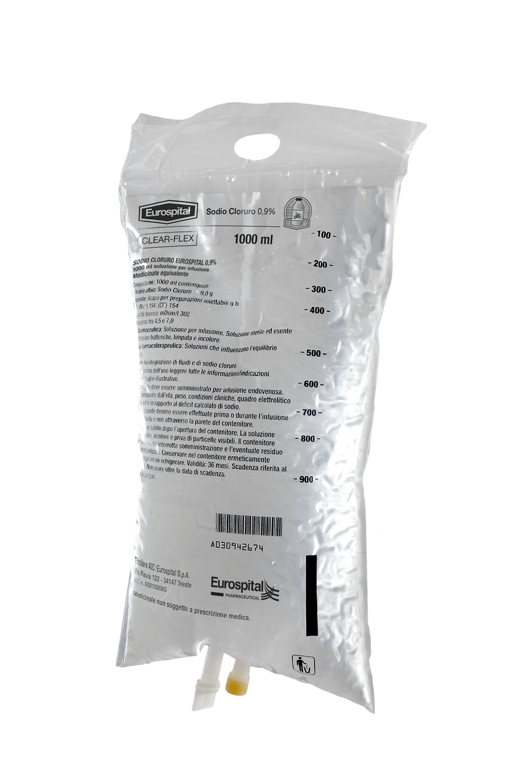 SODIO CLORURO EUROS*0,9%1000ML - Farmaunclick.it