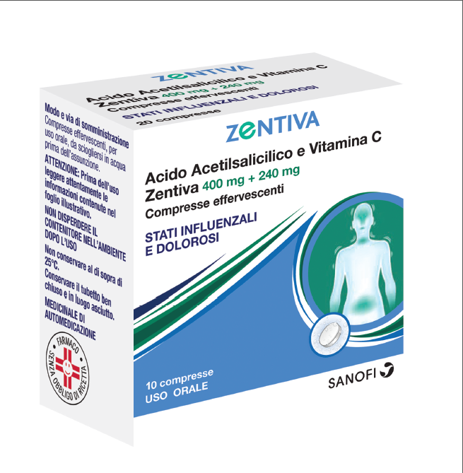 ACIDO ACETILS VIT C ZEN*10CPR - Farmaunclick.it