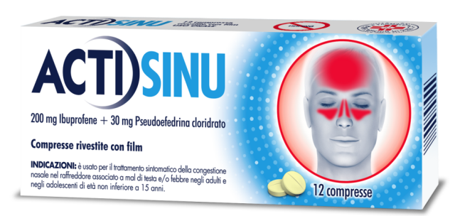 ACTISINU*12CPR 200MG+30MG - Farmaunclick.it