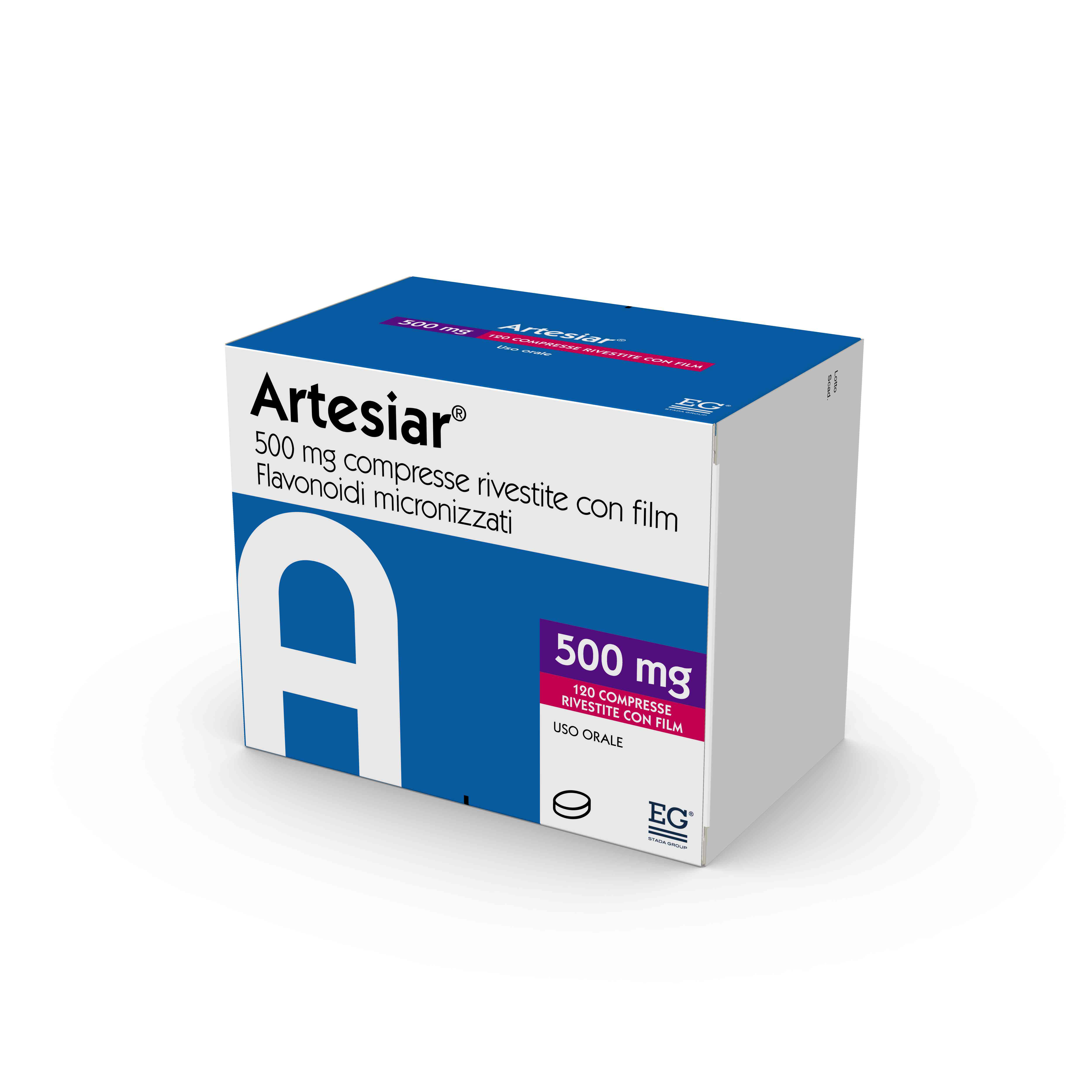 ARTESIAR*120CPR RIV 500MG - Farmaunclick.it