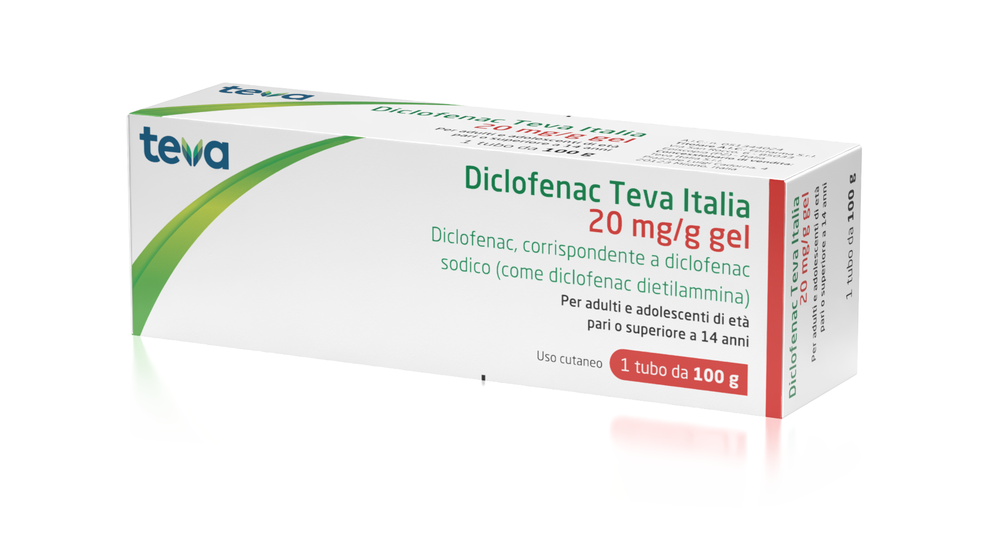 DICLOFENAC TE*GEL 100G 20MG/G - Farmaunclick.it