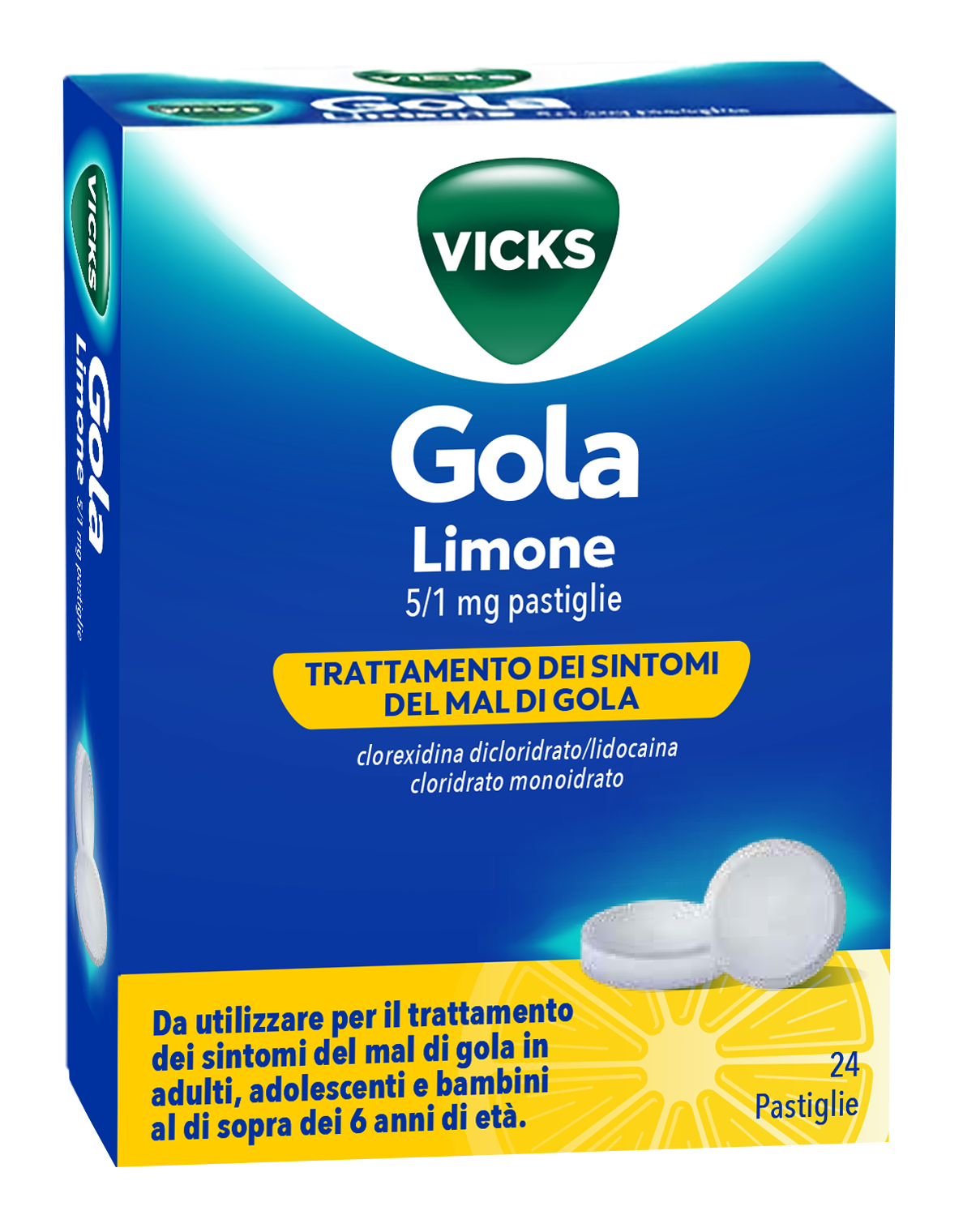 VICKS GOLA*24PAST 5+1MG LIMONE - Farmaunclick.it