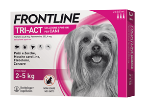 FRONTLINE TRI-ACT*3PIP 2-5KG - Farmaunclick.it