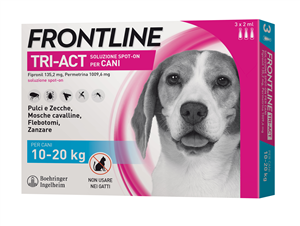 FRONTLINE TRI-ACT*3PIP 10-20KG - Farmaunclick.it