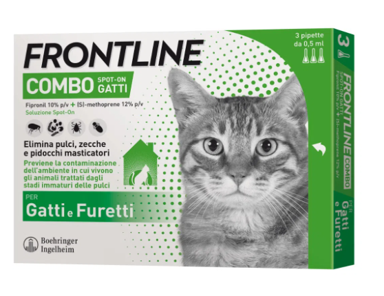 FRONTLINE COMBO*3PIP GATTI/FUR - Farmaunclick.it