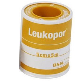 CEROTTO IN ROCCHETTO LEUKOPOR IPOALLERGENICO TESSUTO NON TESSUTO BIANCO 5X500 CM - Farmaunclick.it
