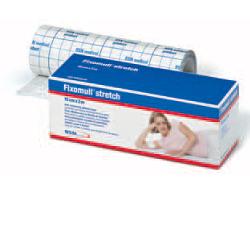 FASCIA AUTOADESIVA IPOALLERGENICA FISSAGGIO CATETERI FIXOMULL STRETCH. SUPPORTO IN POLIESTERE NON TESSUTO BIANCO, MASSA IN POLICARBONATO SENZA RESINE E GOMME NATURALI. 10X200CM - Farmaunclick.it