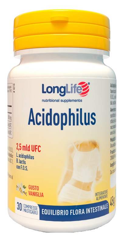 LONGLIFE ACIDOPHILUS 30 COMPRESSE MASTICABILI - Farmaunclick.it
