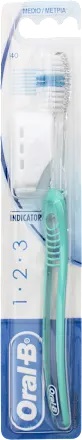 ORALB 123 INDICATOR SPAZZOLINO MANUALE SETOLE 40 MEDIE - Farmaunclick.it