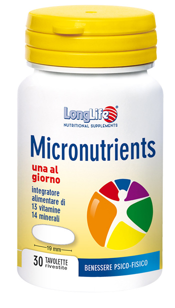 LONGLIFE MICRONUTRIENTS 30 TAVOLETTE - Farmaunclick.it