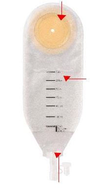 SACCA PER DRENAGGIO DELLE FERITE STERILE COLOPLAST CAPACITA' MIDI 300ML 10 PEZZI ARTICOLO 2215 - Farmaunclick.it