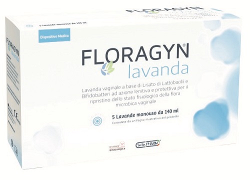 LAVANDA VAGINALE A BASE DI LATTOBACILLI LISATI FLORAGYN LAVANDA 140ML 5FLACONI - Farmaunclick.it