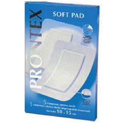 GARZA COMPRESSA PRONTEX SOFT PAD AUTOADESIVA 10X15CM 6 PEZZI - Farmaunclick.it