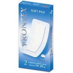 GARZA COMPRESSA PRONTEX SOFT PAD AUTOADESIVA 10X20CM 2 PEZZI - Farmaunclick.it