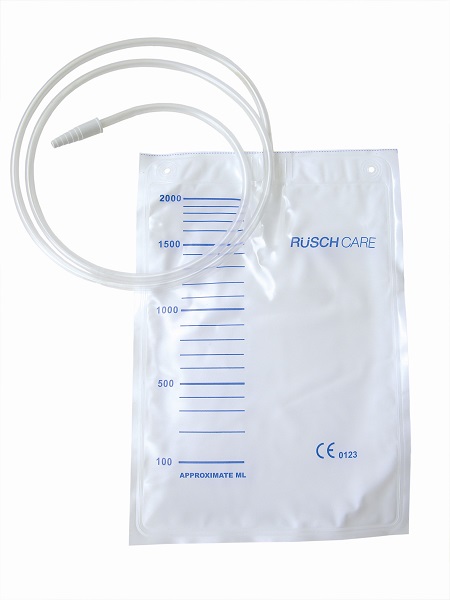 SACCA DI DRENAGGIO LETTO PER INCONTINENZA 2000ML IN PVC CON TUBO DI RACCORDO 130CM DIAMETRO 5X7MM MONOUSO 30 PEZZI - Farmaunclick.it