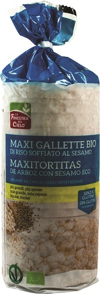 MAXIGALLETTE DI RISO AL SESAMO BIO 200 G - Farmaunclick.it