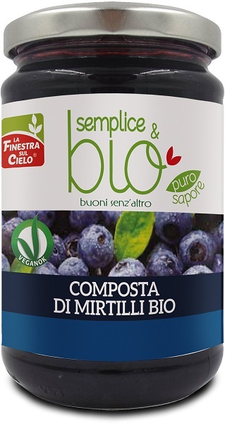 COMPOSTA DI MIRTILLI BIO CON POLPA DI MELA 320 G - Farmaunclick.it