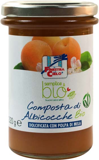 COMPOSTA DI ALBICOCCA CON POLPA DI MELA BIO 320 G - Farmaunclick.it