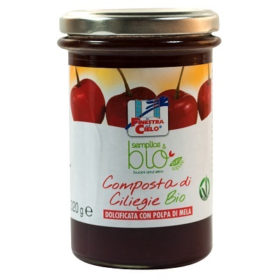 COMPOSTA DI CILIEGIE CON POLPA DI MELA BIO 320 G - Farmaunclick.it
