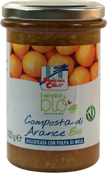 COMPOSTA DI ARANCE CON POLPA DI MELA BIO 320 G - Farmaunclick.it
