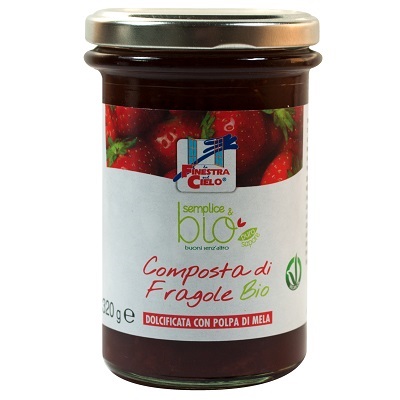 COMPOSTA DI FRAGOLE CON POLPA DI MELA BIO 320 G - Farmaunclick.it