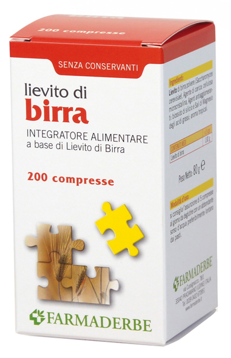 LIEVITO DI BIRRA 200 COMPRESSE - Farmaunclick.it