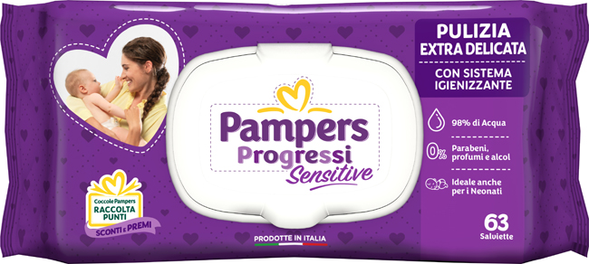 PAMPERS SALV SENSIT ALOE RIC63 - Farmaunclick.it