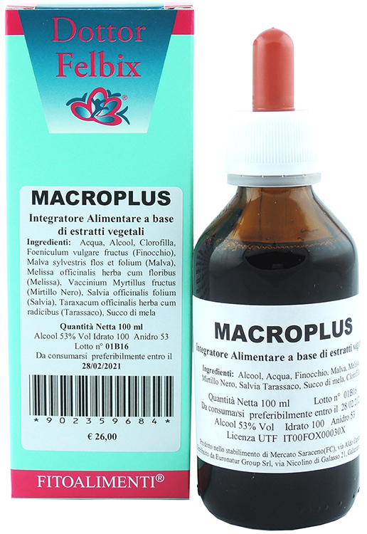 MACROPLUS GOCCE 100 ML - Farmaunclick.it