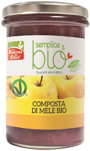 COMPOSTA DI MELE BIO CON POLPA DI MELA 320 G - Farmaunclick.it