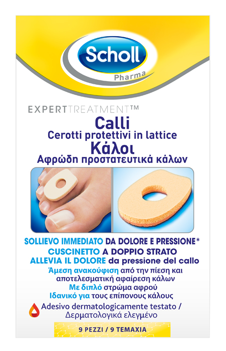 CEROTTO PROTETTIVO PER CALLI SCHOLL IN LATTICE 9 PEZZI - Farmaunclick.it
