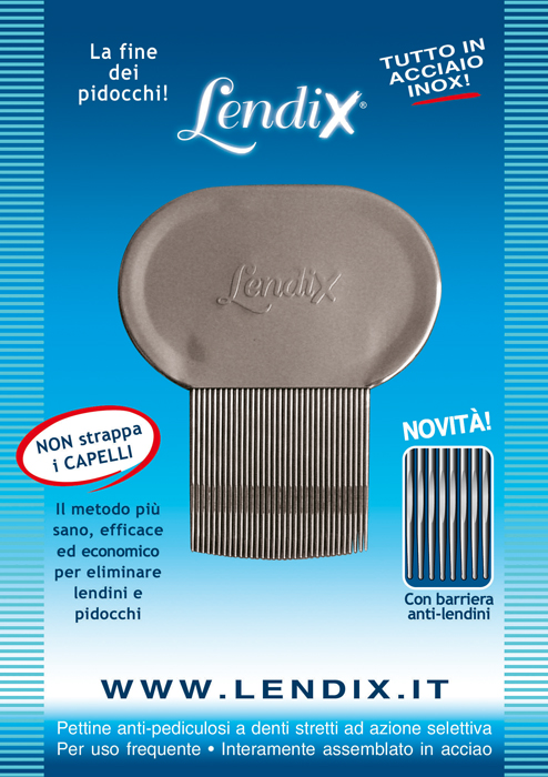 LENDIX PETTINE PREMIUM ANTIPIDOCCHI IN ACCIAIO - Farmaunclick.it