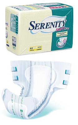 PANNOLONE PER INCONTINENZA SERENITY SOFTDRY FORMATO MAXI TAGLIA MEDIUM 15 PEZZI - Farmaunclick.it