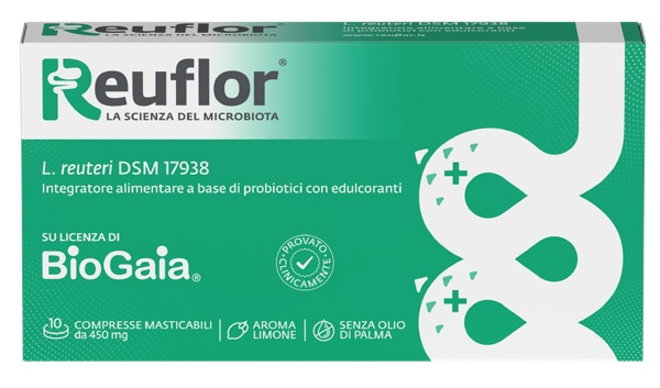 REUFLOR 10 COMPRESSE MASTICABILI AROMA LIMONE - Farmaunclick.it