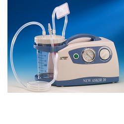 ASPIRATORE CHIRURGICO NEW ASKIR 20 ALIMENTAZIONE ELETTRICA 230VOLT/50HZ PER ASPIRAZIONE NASALE,ORALE,TRACHEALE ADULTO O BAMBINO DI LIQUIDI CORPOREI COME MUCO CATARRO O SANGUE - Farmaunclick.it