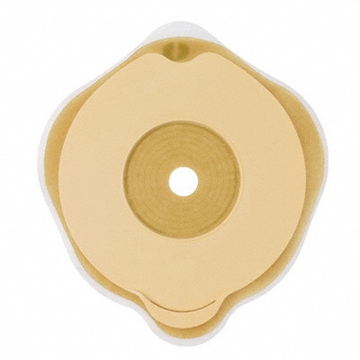 PLACCA PIANA FLEXIMA KEY 50 MM CON PROTETTORE CUTANEO IDROCOLLOIDALE E FLANGIA 5 PEZZI - Farmaunclick.it