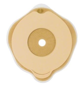 PLACCA PIANA FLEXIMA KEY 60 MM CON PROTETTORE CUTANEO IDROCOLLOIDALE E FLANGIA 5 PEZZI - Farmaunclick.it