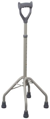 QUADRIPODE BRIO IN ALLUMINIO ANODIZZATO CON MANICO CHIUSO IMPUGNATURA ANATOMICA - Farmaunclick.it