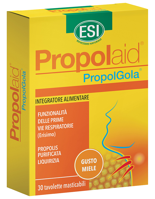 ESI PROPOLAID TAVOLETTE GOLA MIELE 30 TAVOLETTE - Farmaunclick.it